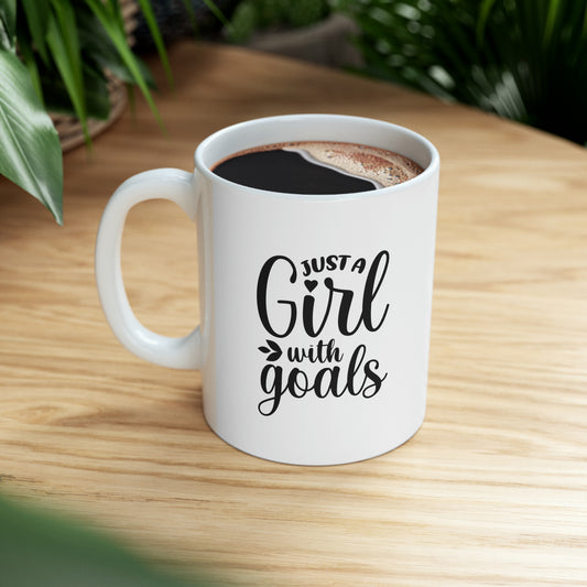 just a girl with goals - Mug  - Arsashi