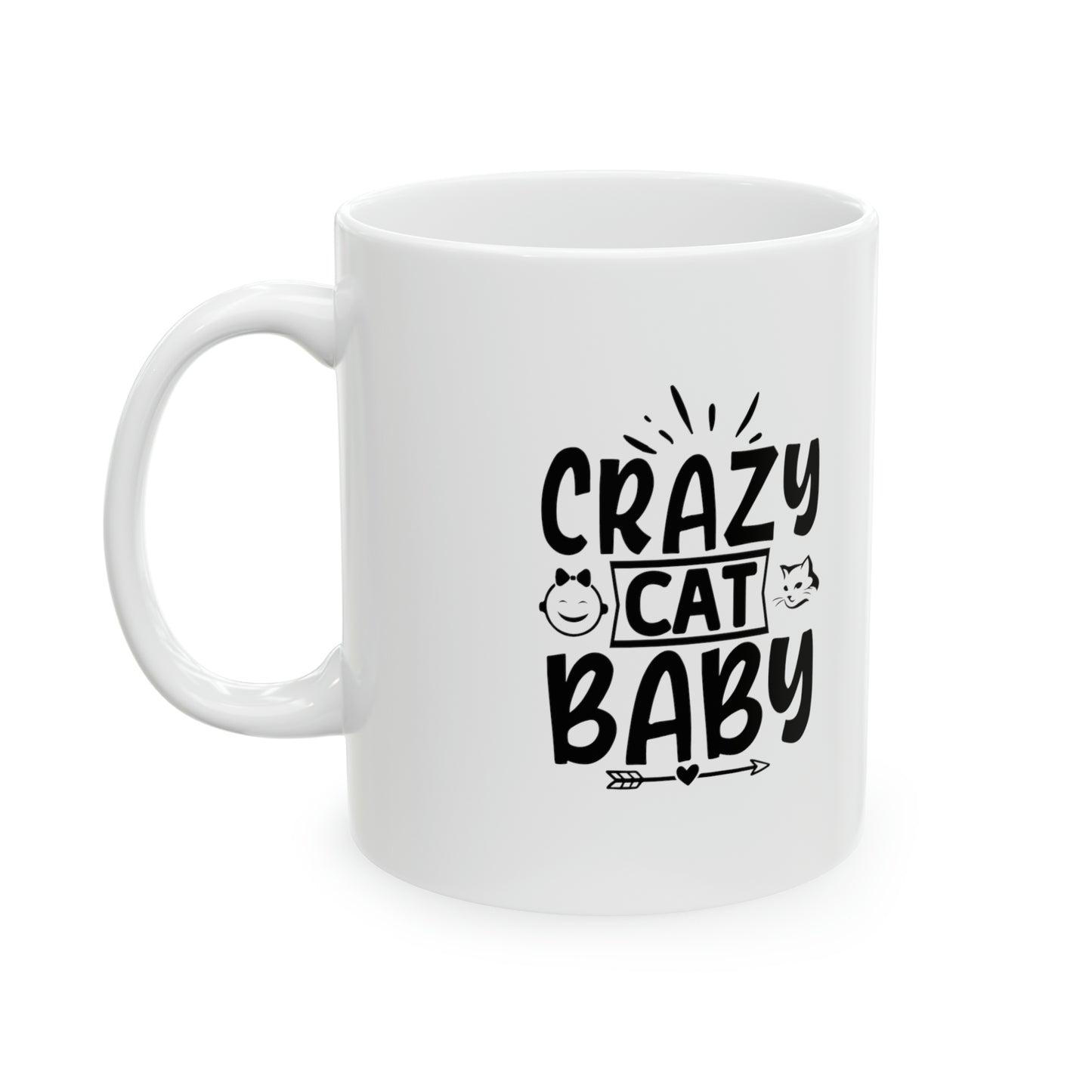 Crazy cat baby - Mug  - Arsashi