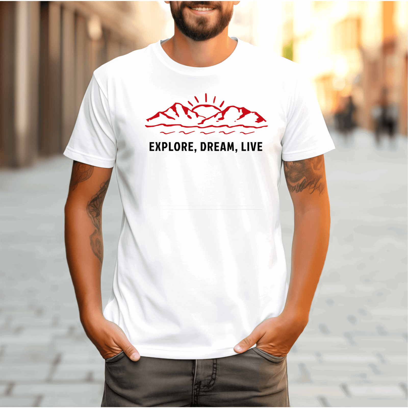 Explore, Dream, Live - T-Shirt  - Arsashi