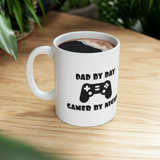 Dad by day, Gamer by Night - Mug  - Arsashi