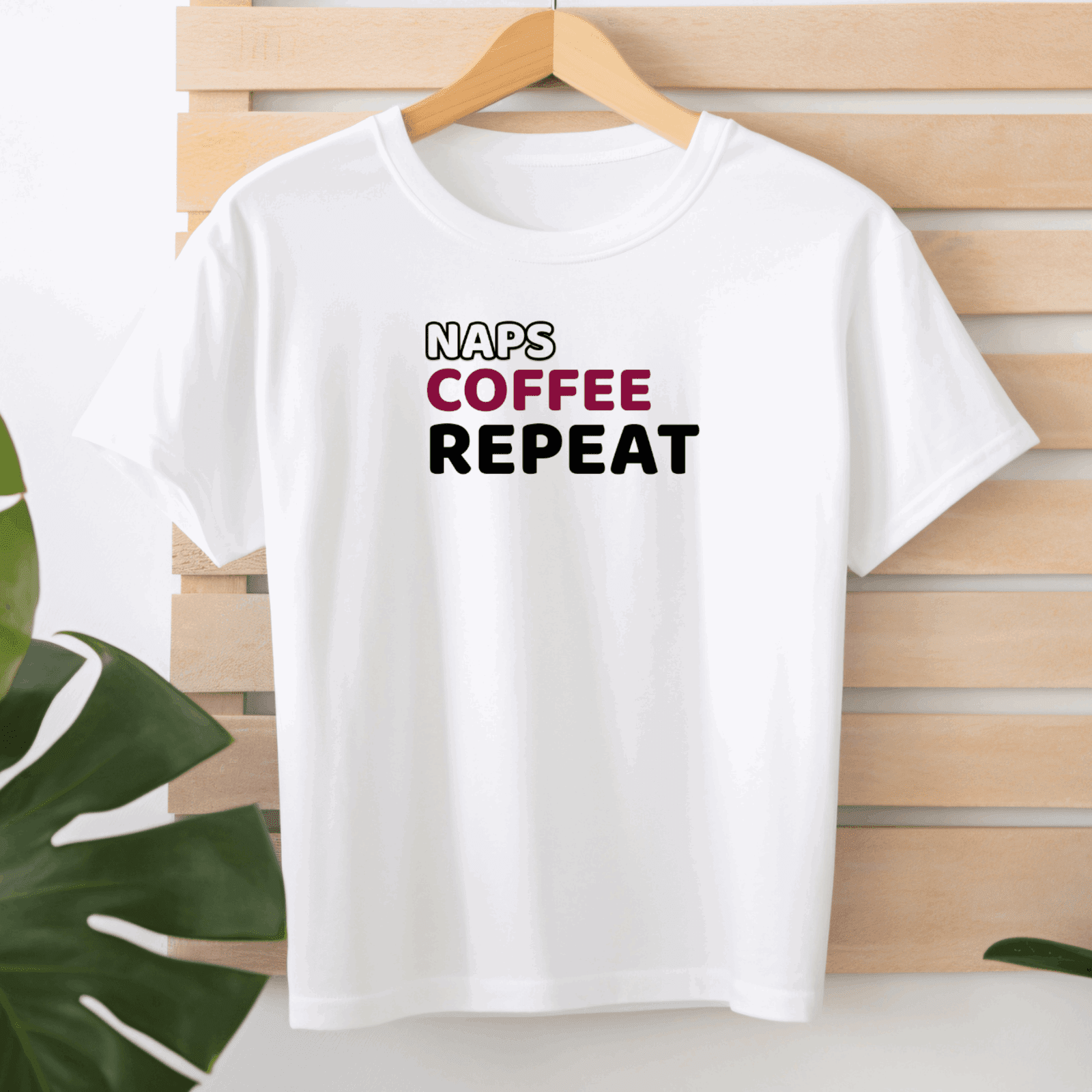 Naps, Coffee, Repeat - T-Shirt  - Arsashi