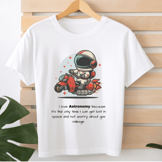 Space lover, Not worried about gas milage - T-Shirt  - Arsashi