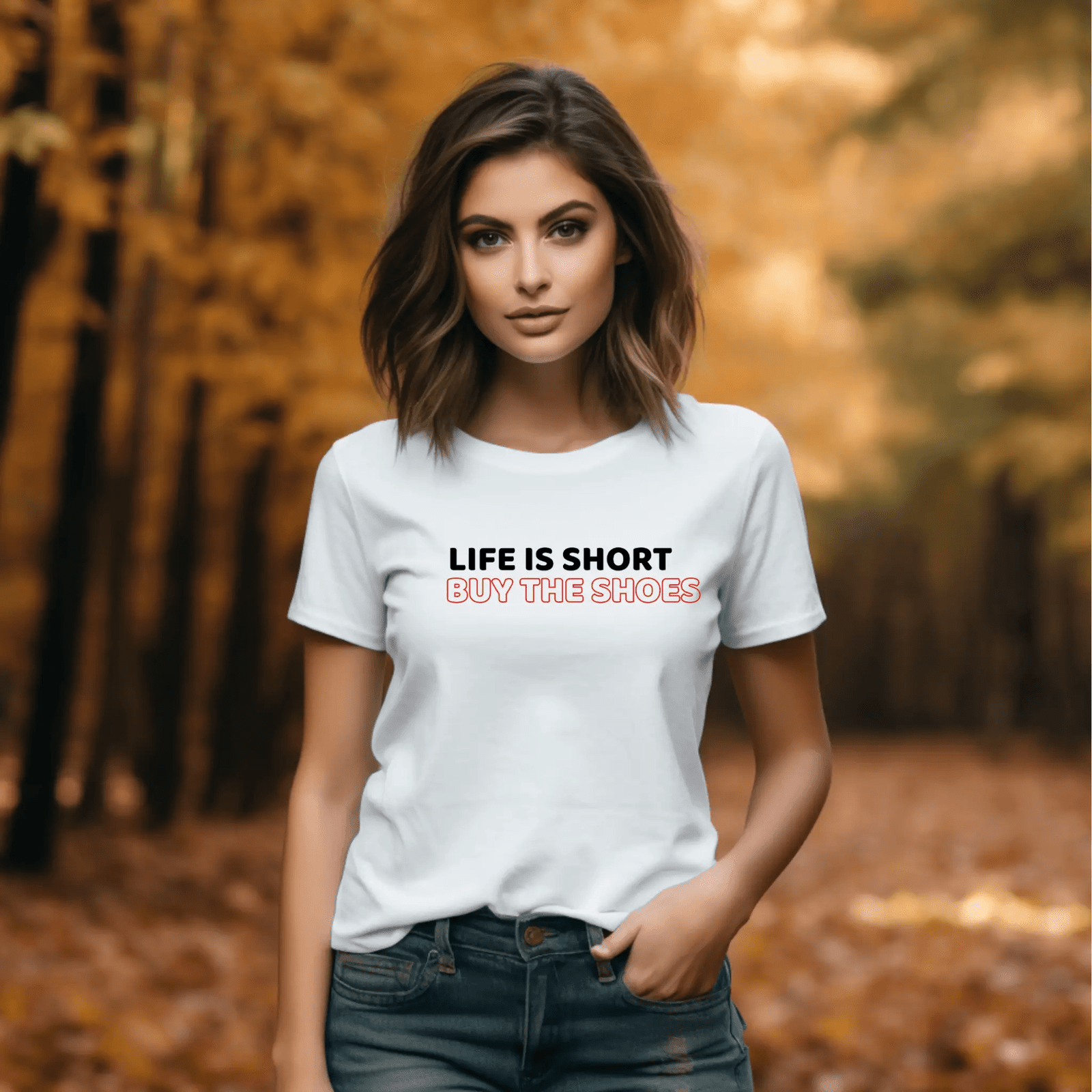 Life is short, buy the shoes - T-Shirt  - Arsashi