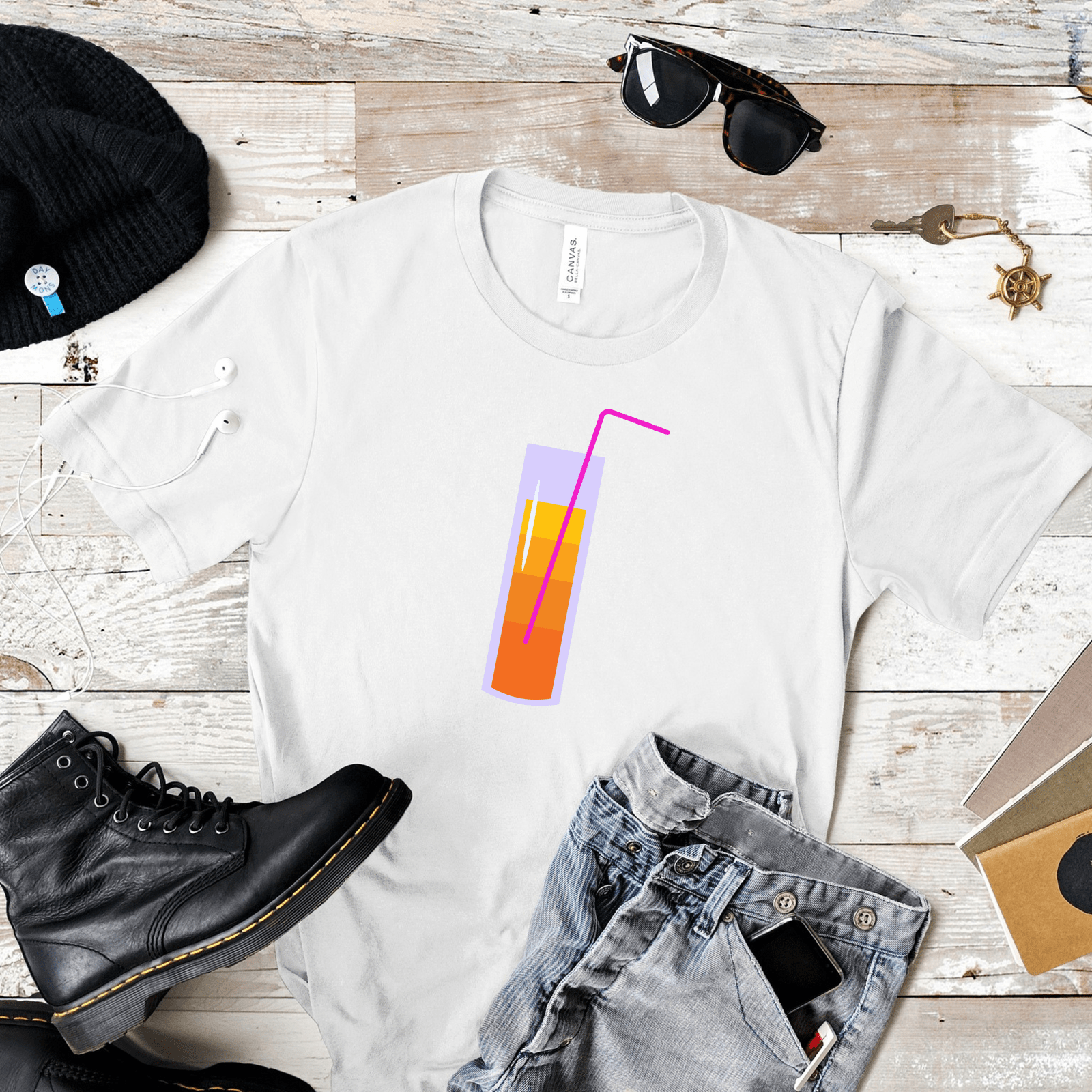 Summery cocktail in a glass T-Shirt