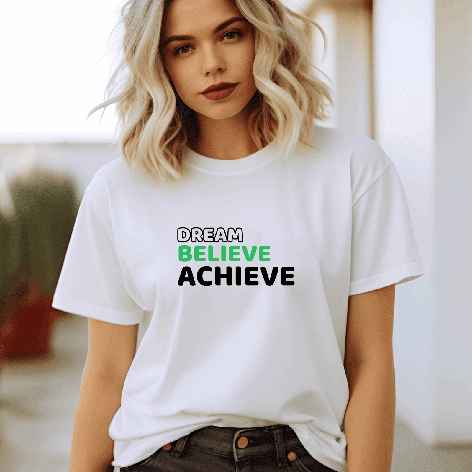 Dream, Believe, Achieve - T-Shirt  - Arsashi