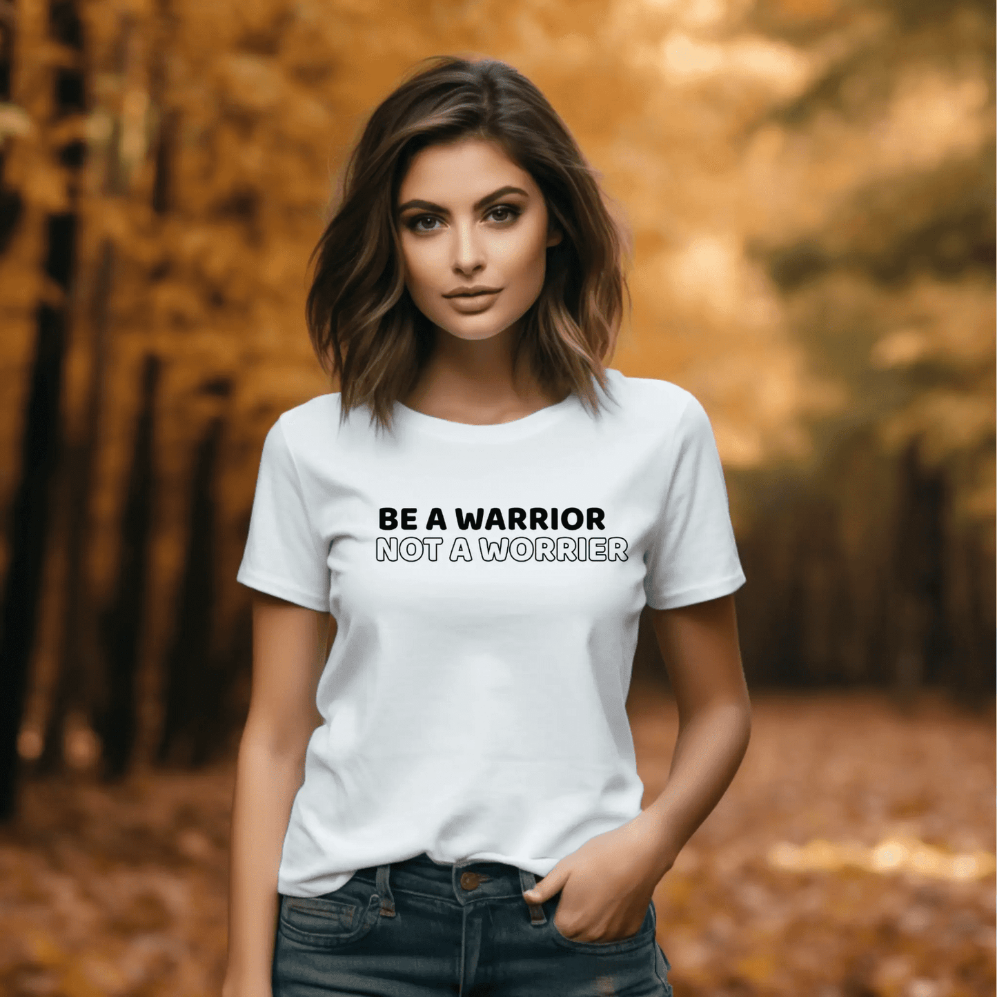 Be a Warrior, Not a Worrier - T-Shirt  - Arsashi