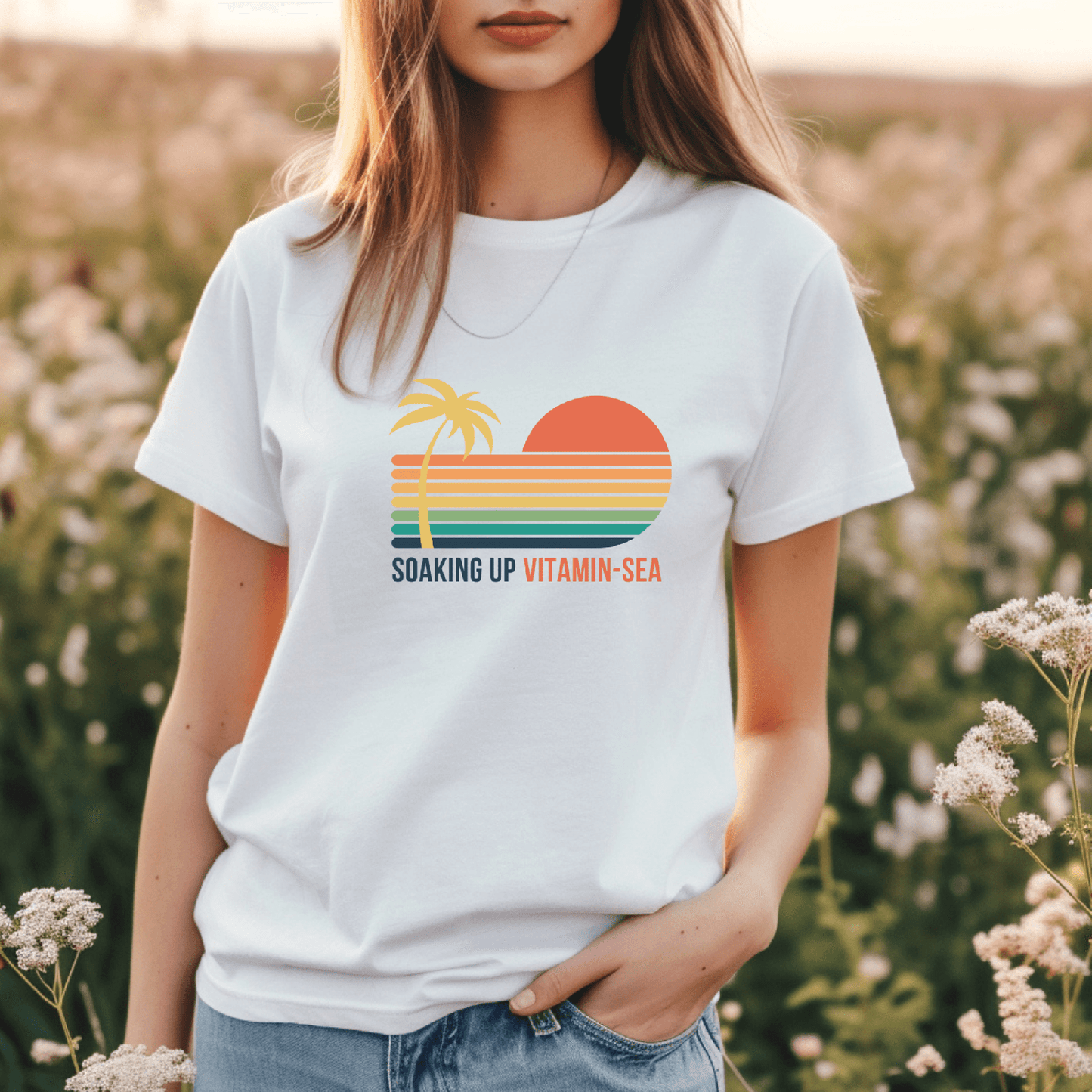 Soaking up Vitamin Sea - T-Shirt  - Arsashi