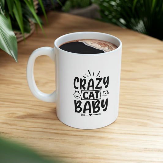 Crazy cat baby - Mug  - Arsashi