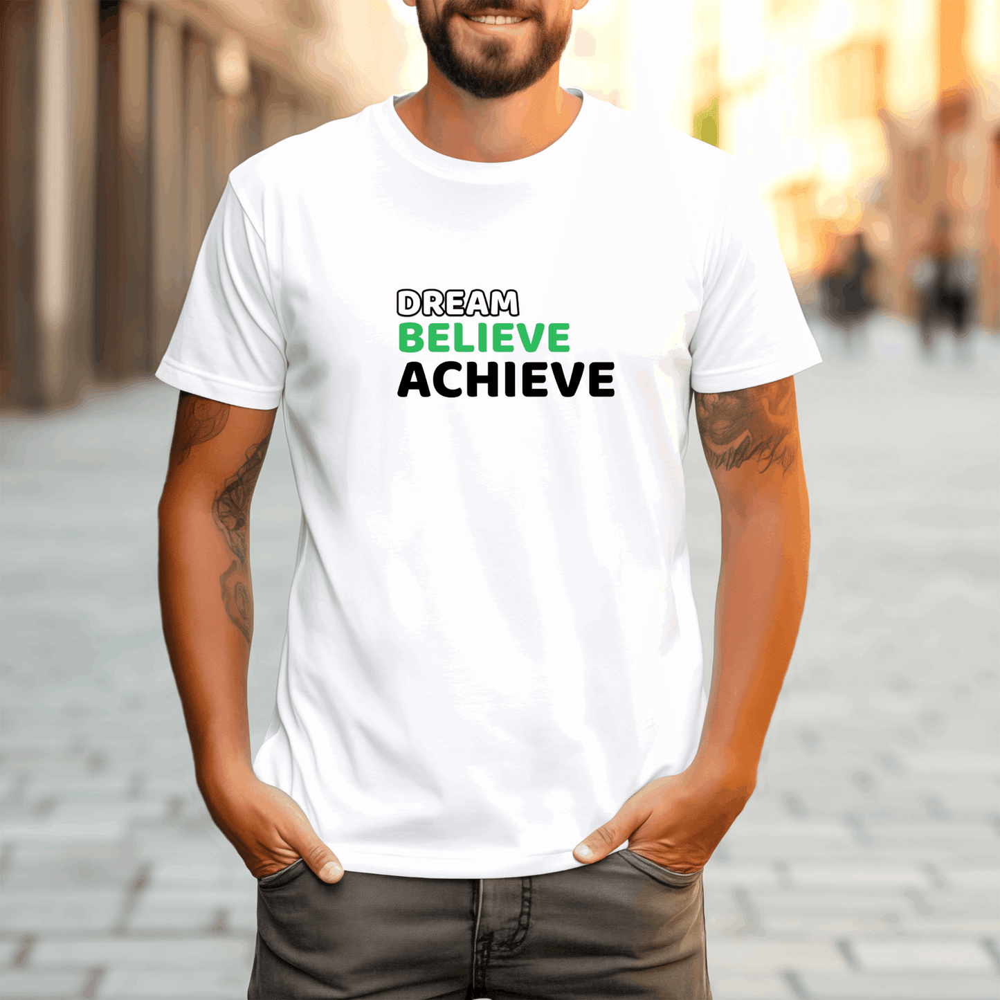 Dream, Believe, Achieve - T-Shirt  - Arsashi