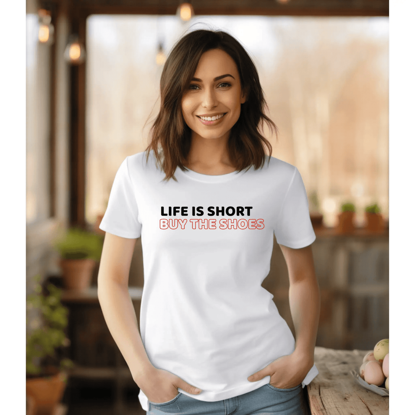 Life is short, buy the shoes - T-Shirt  - Arsashi