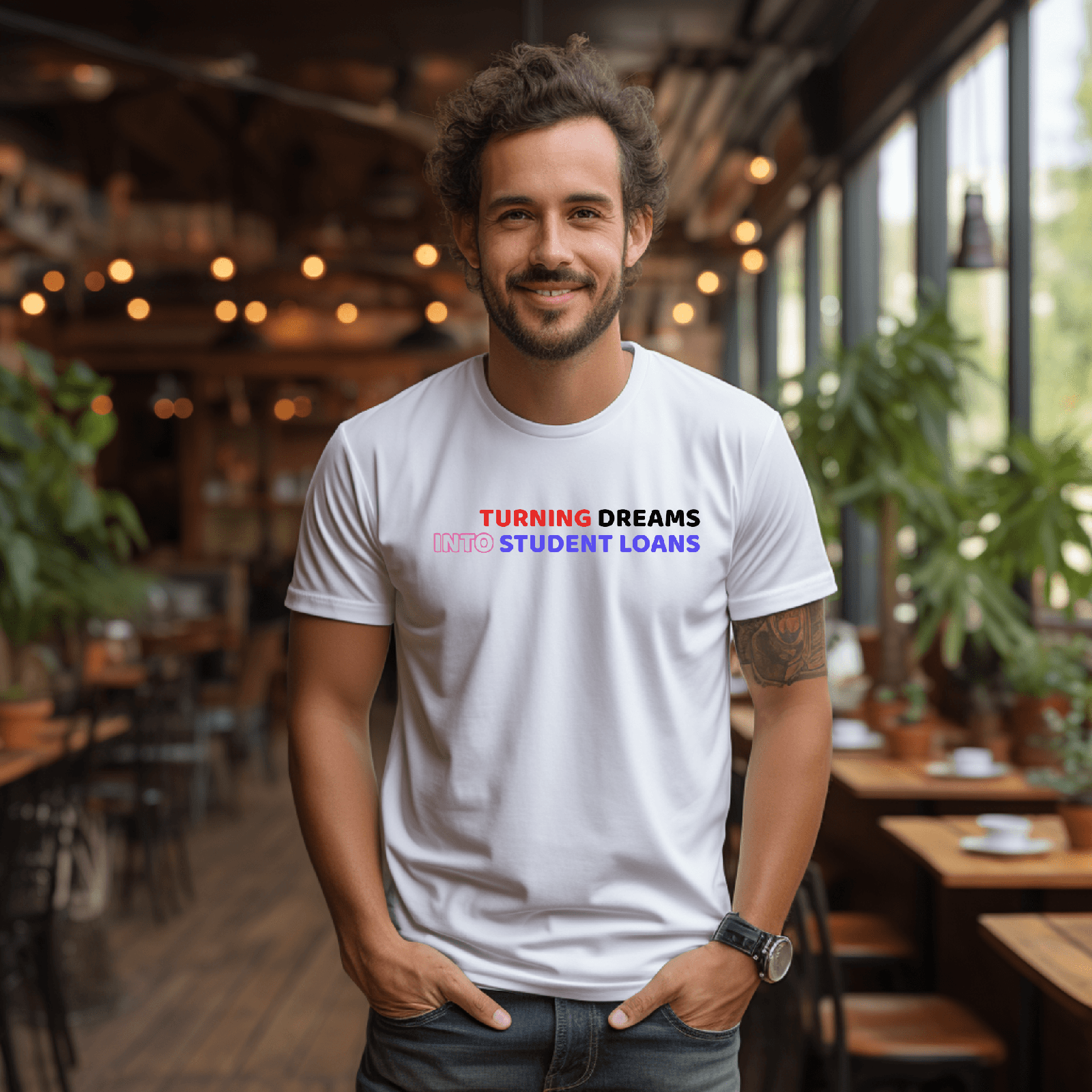 Turning Dreams into Student Loans - T-Shirt  - Arsashi