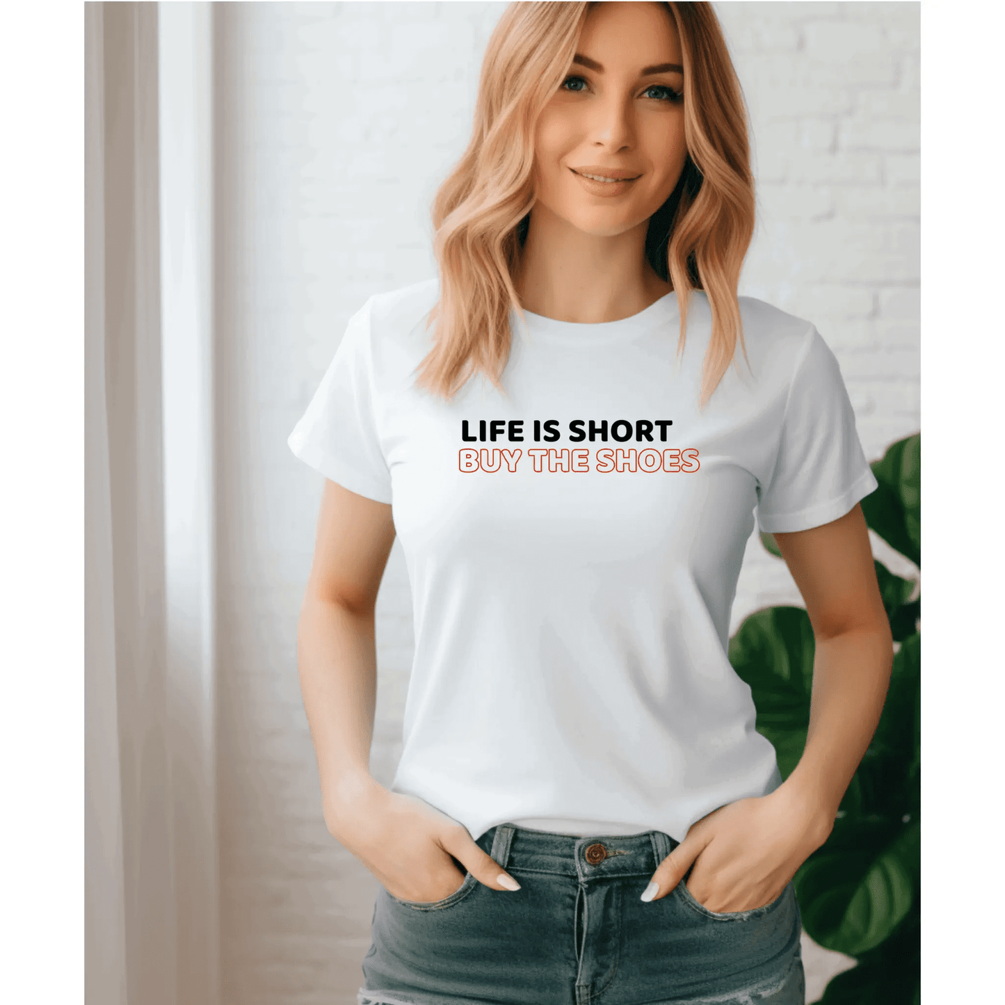 Life is short, buy the shoes - T-Shirt  - Arsashi