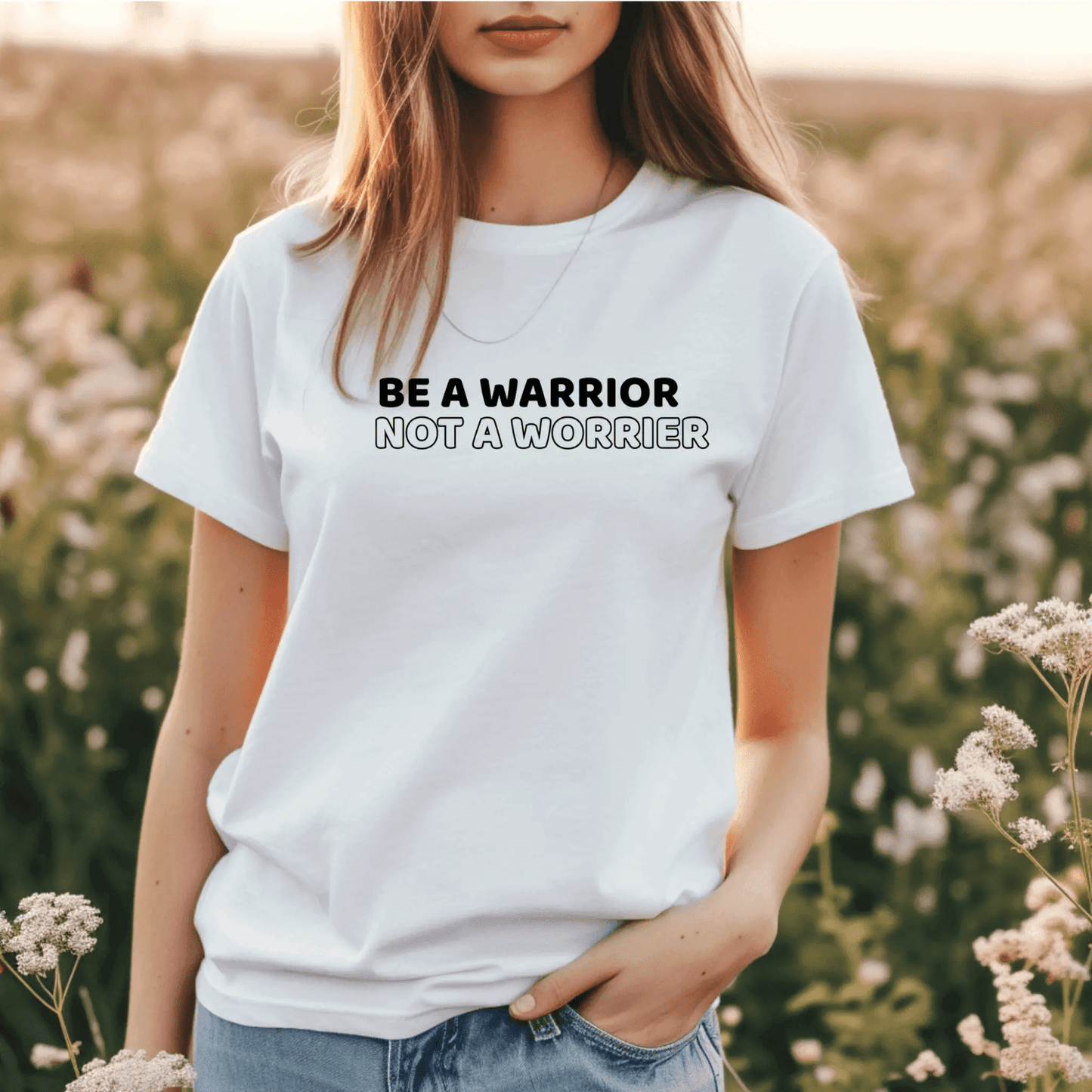 Be a Warrior, Not a Worrier - T-Shirt  - Arsashi